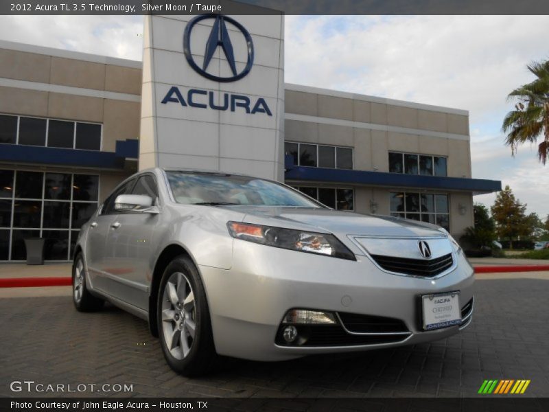 Silver Moon / Taupe 2012 Acura TL 3.5 Technology