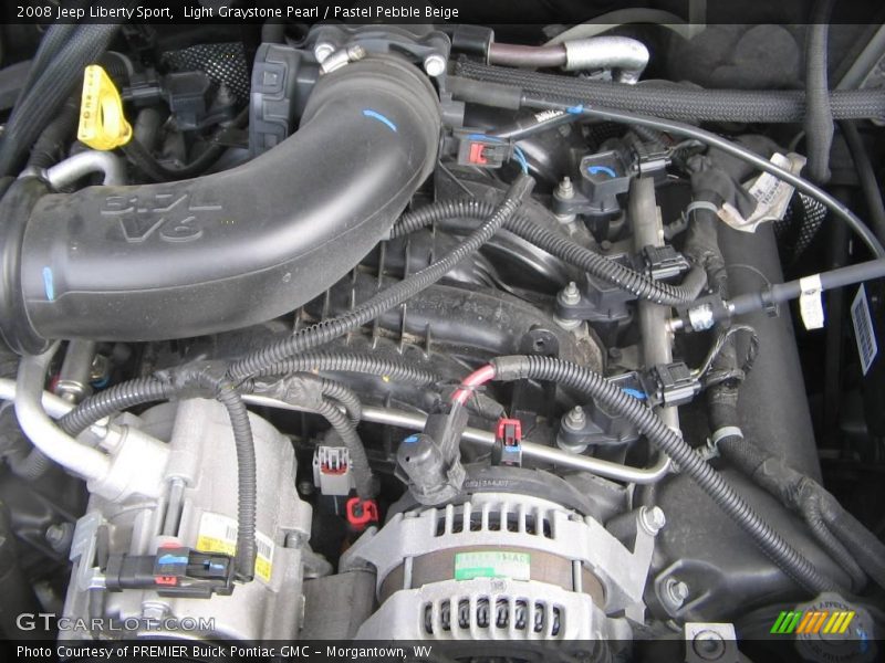 Light Graystone Pearl / Pastel Pebble Beige 2008 Jeep Liberty Sport