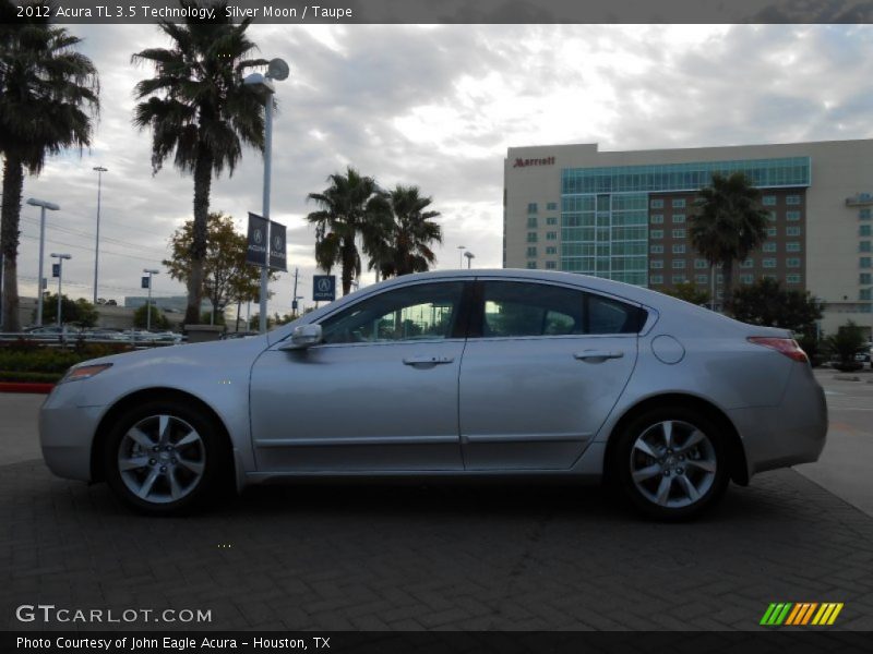 Silver Moon / Taupe 2012 Acura TL 3.5 Technology