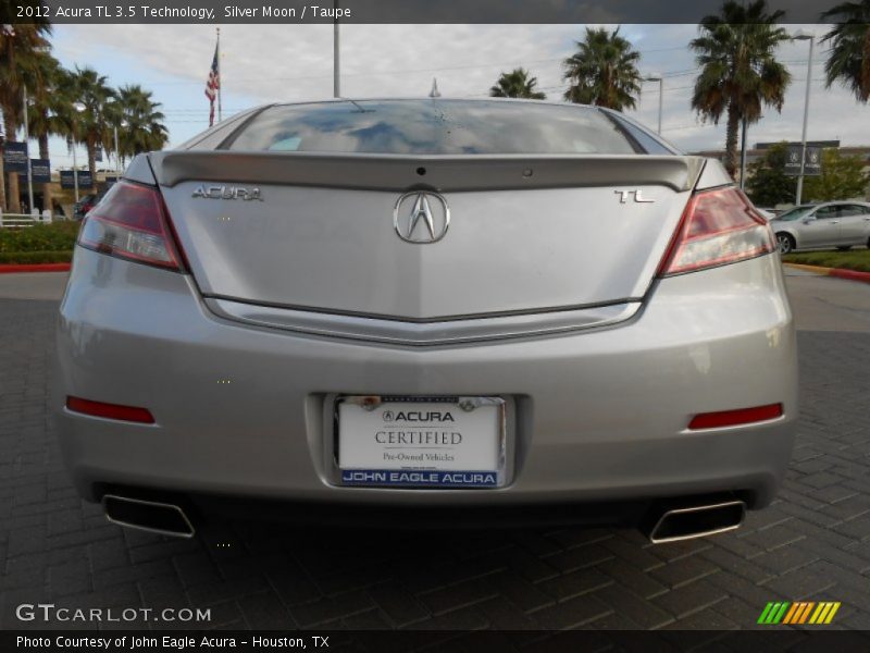 Silver Moon / Taupe 2012 Acura TL 3.5 Technology
