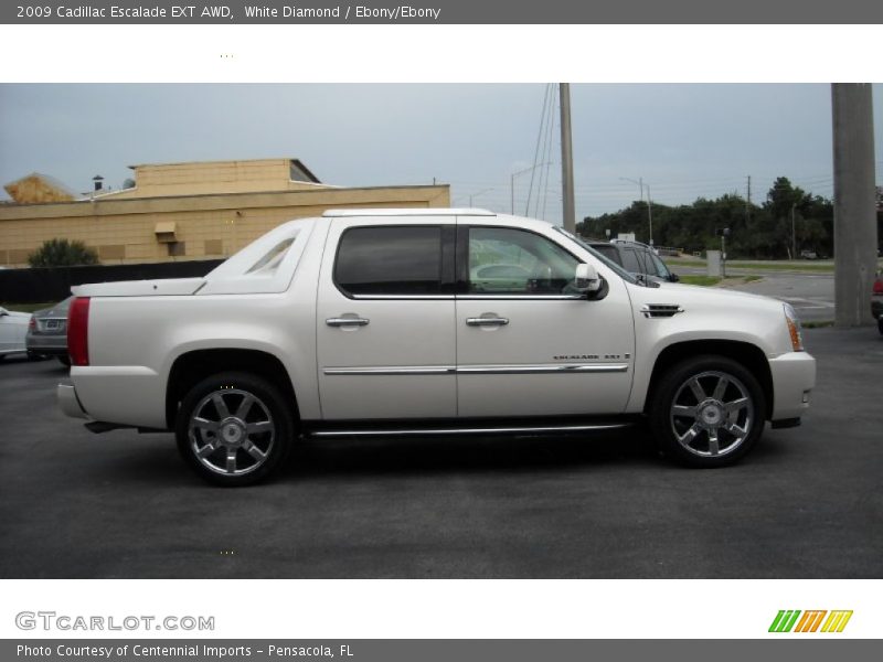 White Diamond / Ebony/Ebony 2009 Cadillac Escalade EXT AWD