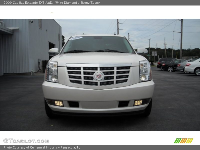 White Diamond / Ebony/Ebony 2009 Cadillac Escalade EXT AWD