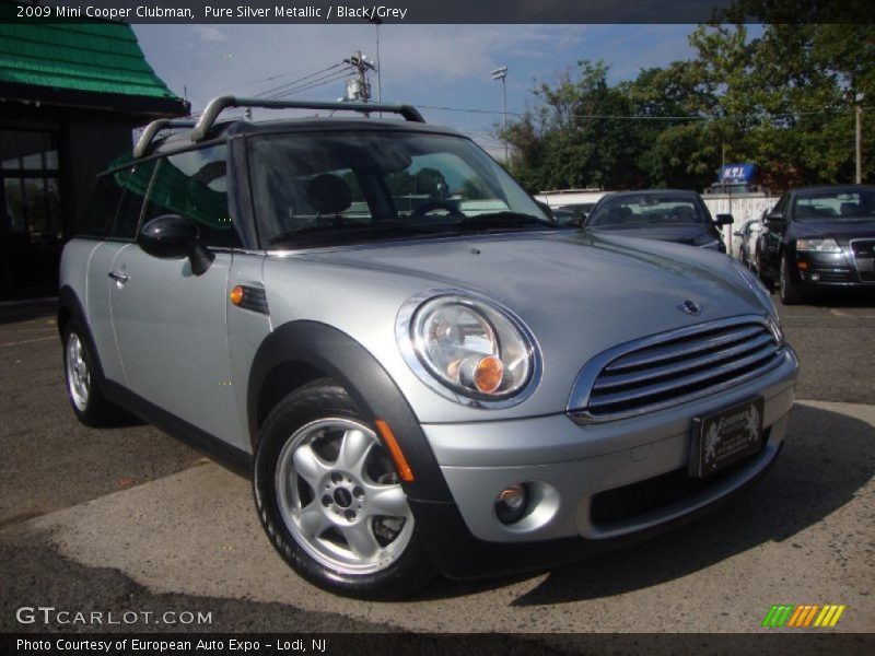 Pure Silver Metallic / Black/Grey 2009 Mini Cooper Clubman