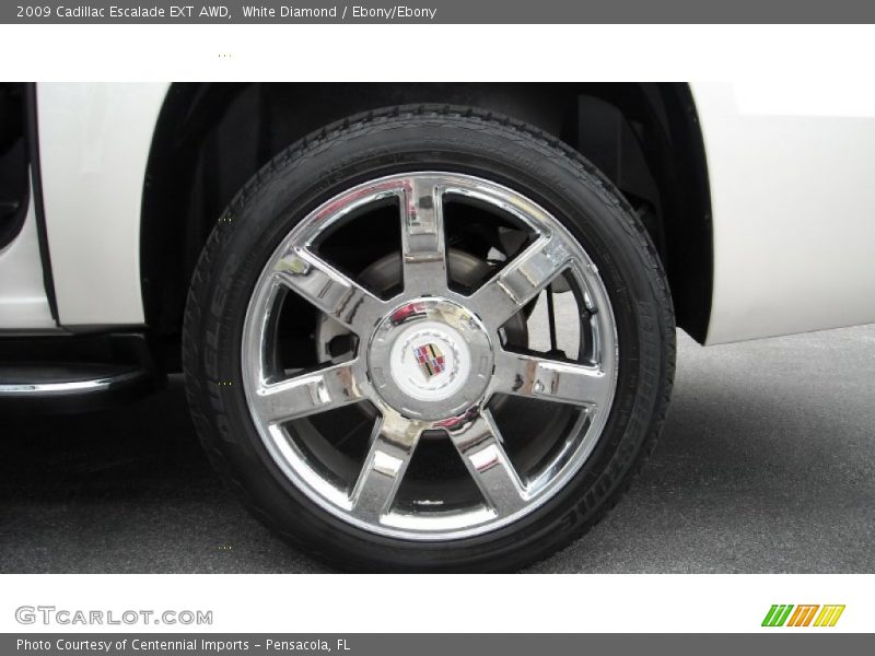 White Diamond / Ebony/Ebony 2009 Cadillac Escalade EXT AWD