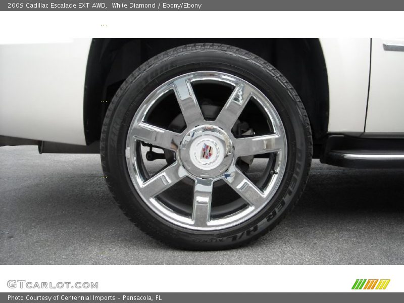 White Diamond / Ebony/Ebony 2009 Cadillac Escalade EXT AWD