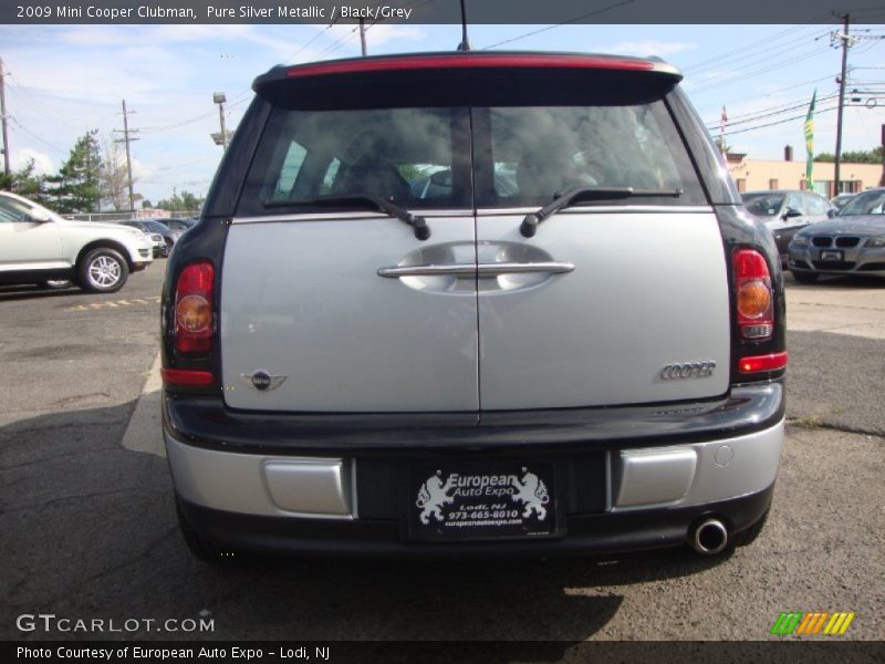 Pure Silver Metallic / Black/Grey 2009 Mini Cooper Clubman