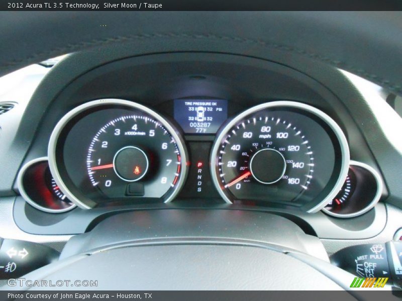 Silver Moon / Taupe 2012 Acura TL 3.5 Technology