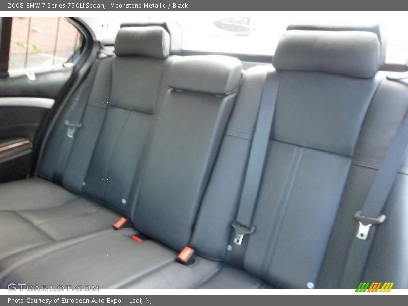 Moonstone Metallic / Black 2008 BMW 7 Series 750Li Sedan