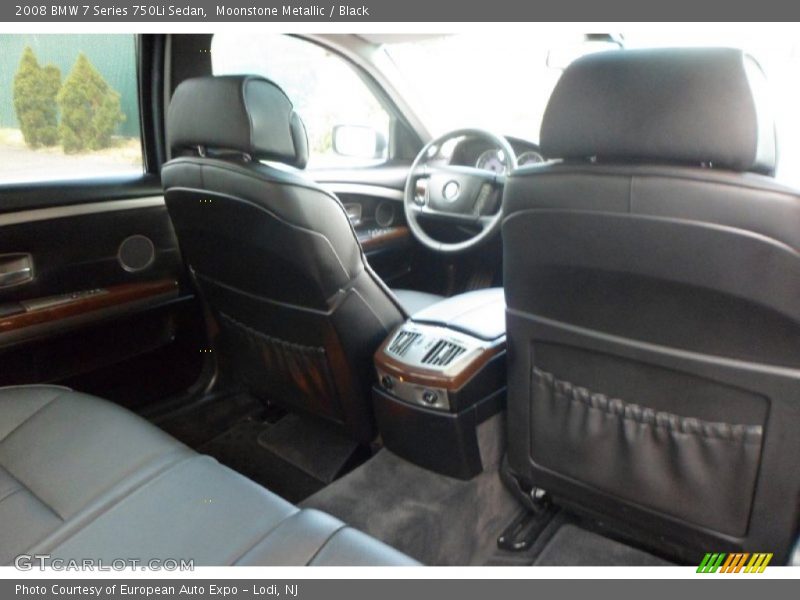 Moonstone Metallic / Black 2008 BMW 7 Series 750Li Sedan