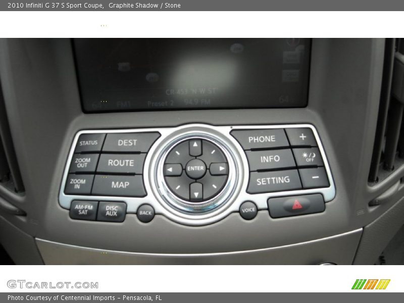 Controls of 2010 G 37 S Sport Coupe