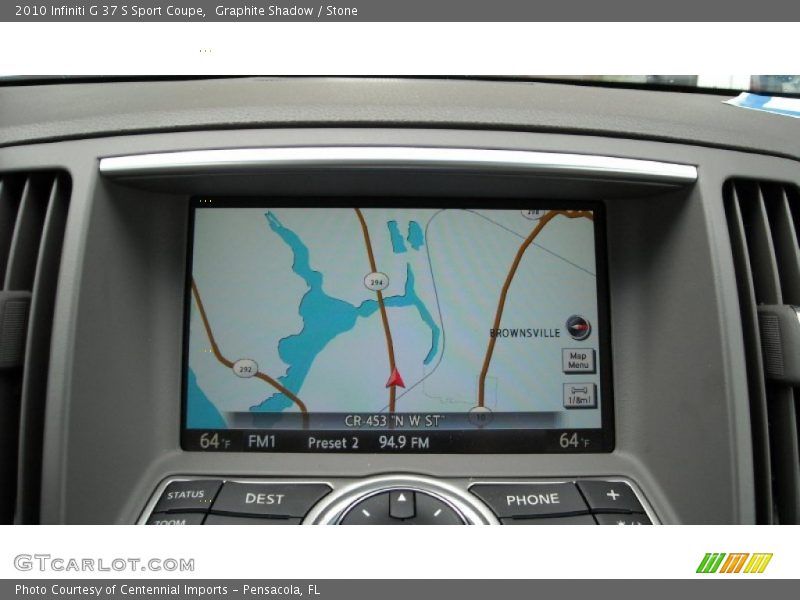 Navigation of 2010 G 37 S Sport Coupe