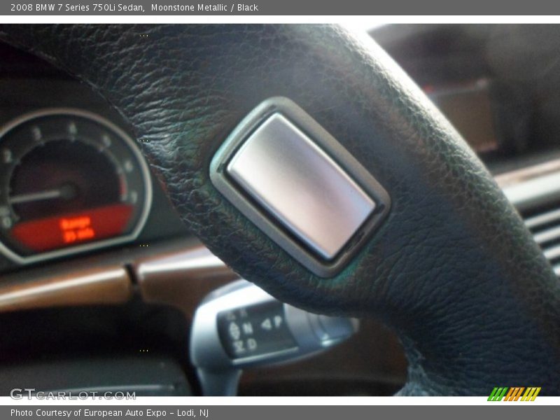 Moonstone Metallic / Black 2008 BMW 7 Series 750Li Sedan