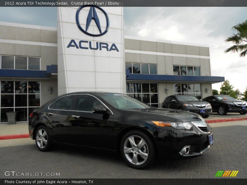 Crystal Black Pearl / Ebony 2012 Acura TSX Technology Sedan