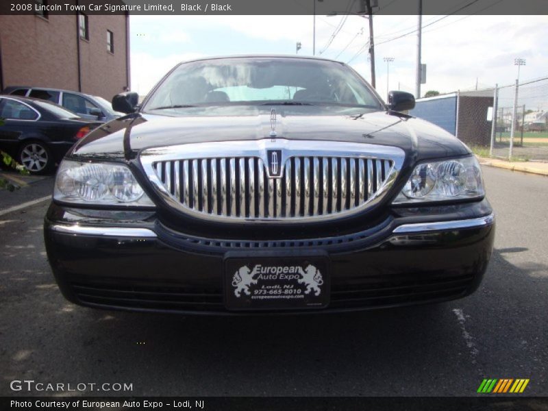 Black / Black 2008 Lincoln Town Car Signature Limited