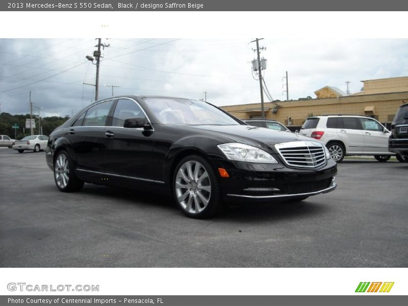 Black / designo Saffron Beige 2013 Mercedes-Benz S 550 Sedan