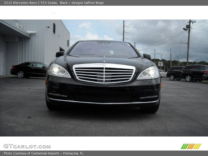 Black / designo Saffron Beige 2013 Mercedes-Benz S 550 Sedan