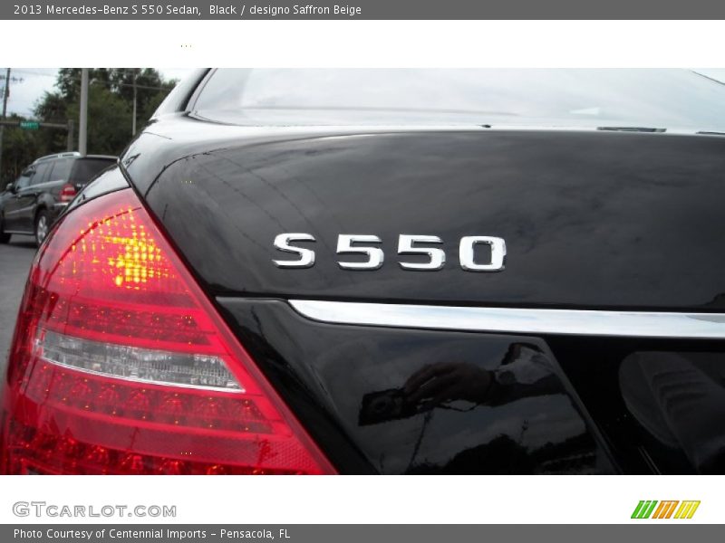 Black / designo Saffron Beige 2013 Mercedes-Benz S 550 Sedan