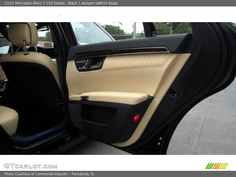 Black / designo Saffron Beige 2013 Mercedes-Benz S 550 Sedan
