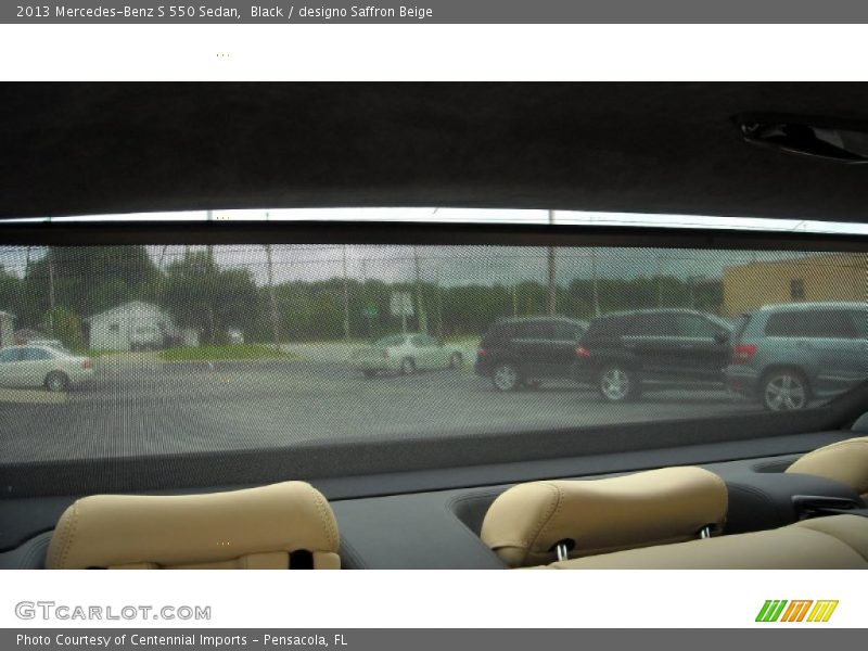 Black / designo Saffron Beige 2013 Mercedes-Benz S 550 Sedan