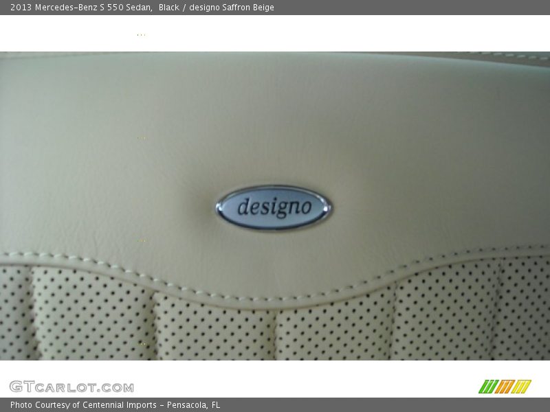 Black / designo Saffron Beige 2013 Mercedes-Benz S 550 Sedan