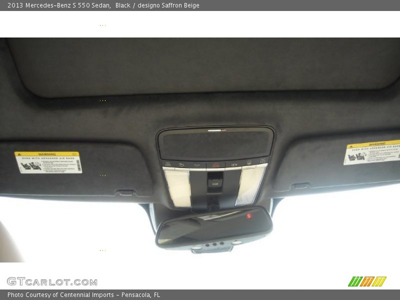Black / designo Saffron Beige 2013 Mercedes-Benz S 550 Sedan