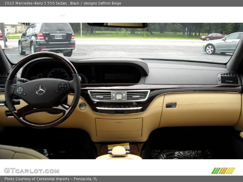 Black / designo Saffron Beige 2013 Mercedes-Benz S 550 Sedan