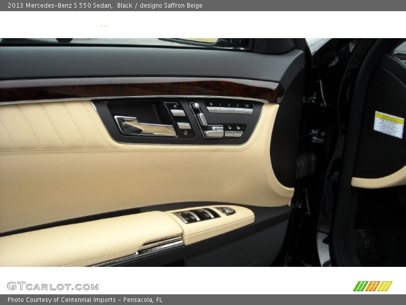 Black / designo Saffron Beige 2013 Mercedes-Benz S 550 Sedan