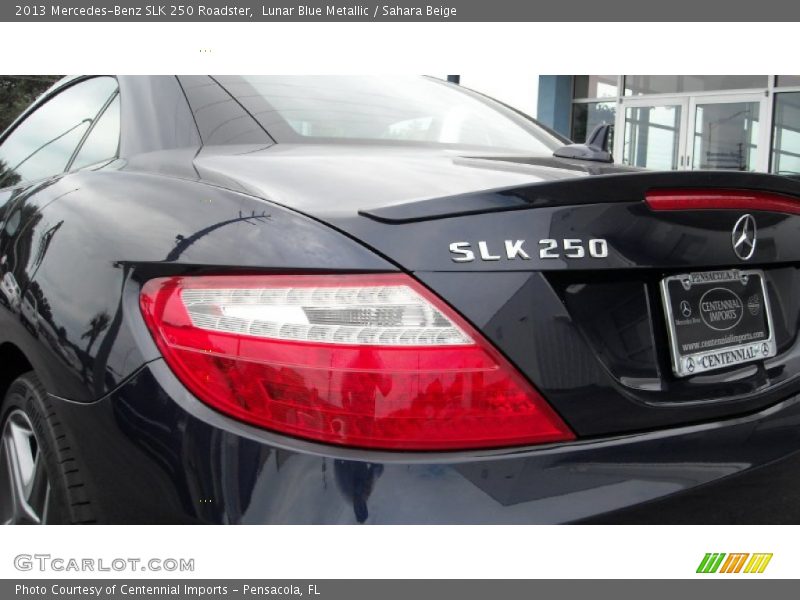 Lunar Blue Metallic / Sahara Beige 2013 Mercedes-Benz SLK 250 Roadster