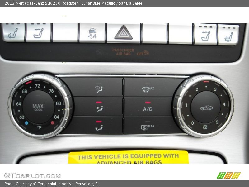 Controls of 2013 SLK 250 Roadster