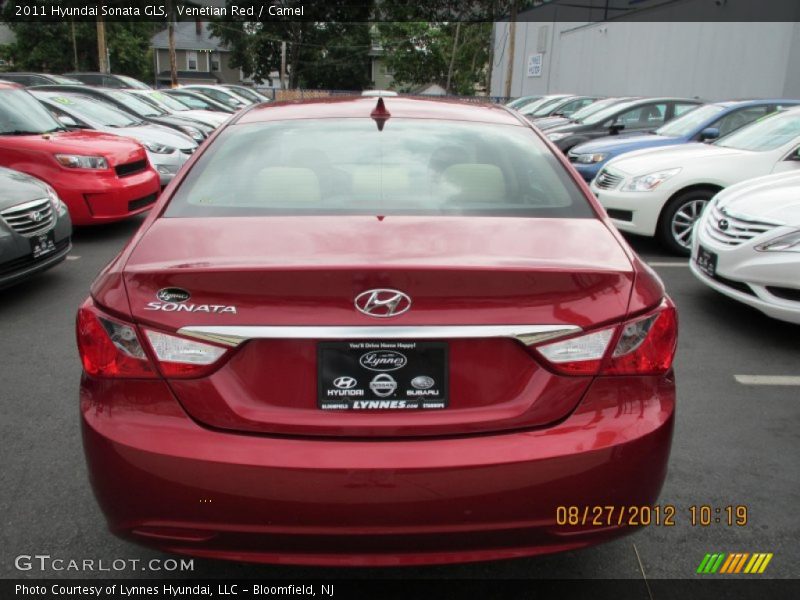 Venetian Red / Camel 2011 Hyundai Sonata GLS