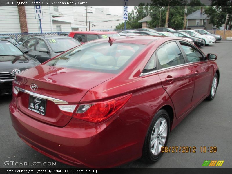 Venetian Red / Camel 2011 Hyundai Sonata GLS