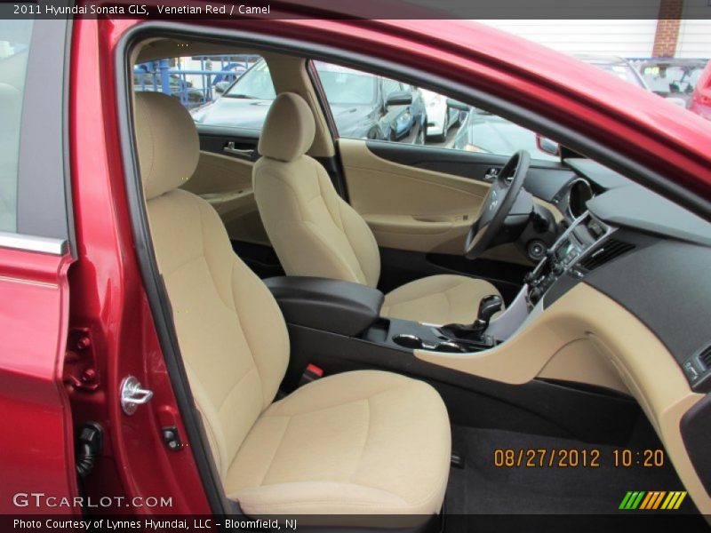 Venetian Red / Camel 2011 Hyundai Sonata GLS