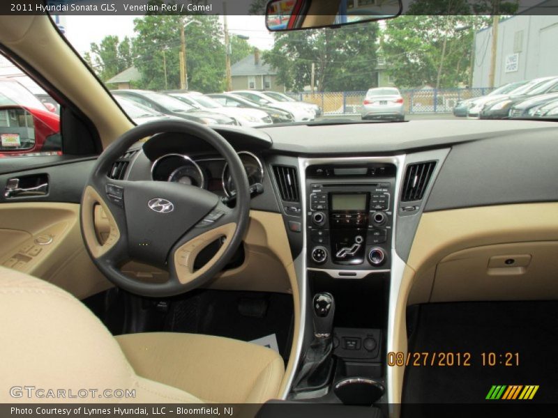 Venetian Red / Camel 2011 Hyundai Sonata GLS