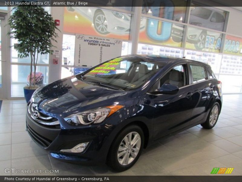 Atlantic Blue / Beige 2013 Hyundai Elantra GT