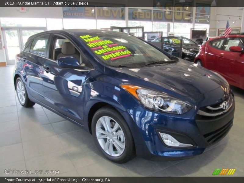 Atlantic Blue / Beige 2013 Hyundai Elantra GT