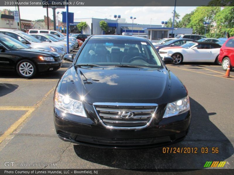 Ebony Black / Gray 2010 Hyundai Sonata GLS