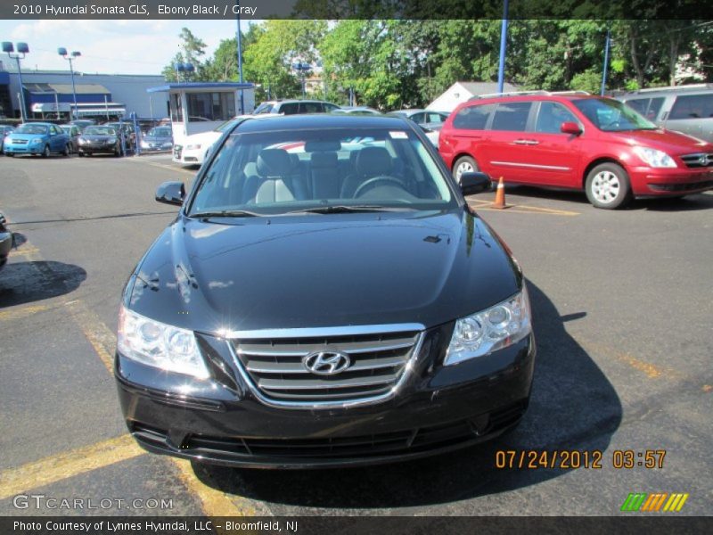 Ebony Black / Gray 2010 Hyundai Sonata GLS