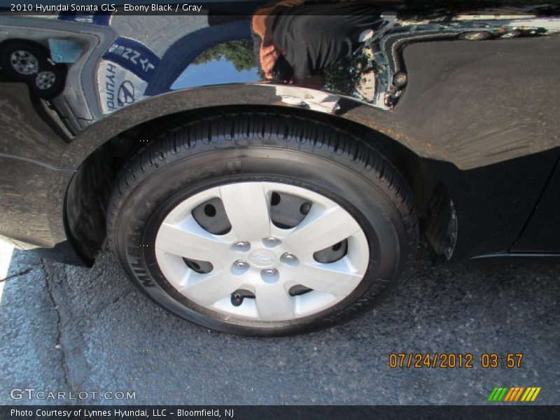Ebony Black / Gray 2010 Hyundai Sonata GLS