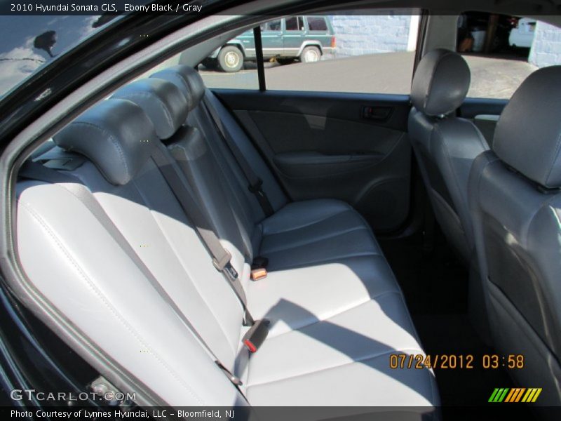 Ebony Black / Gray 2010 Hyundai Sonata GLS