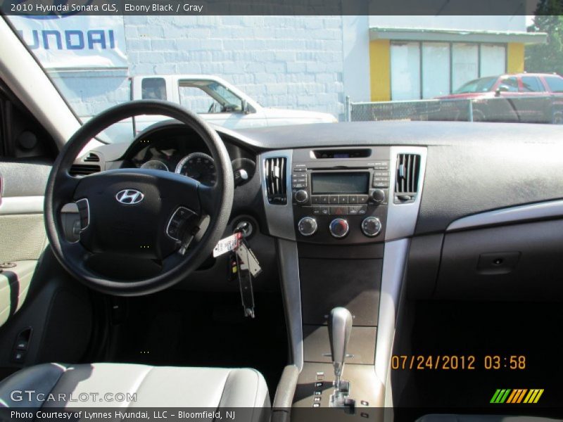 Ebony Black / Gray 2010 Hyundai Sonata GLS
