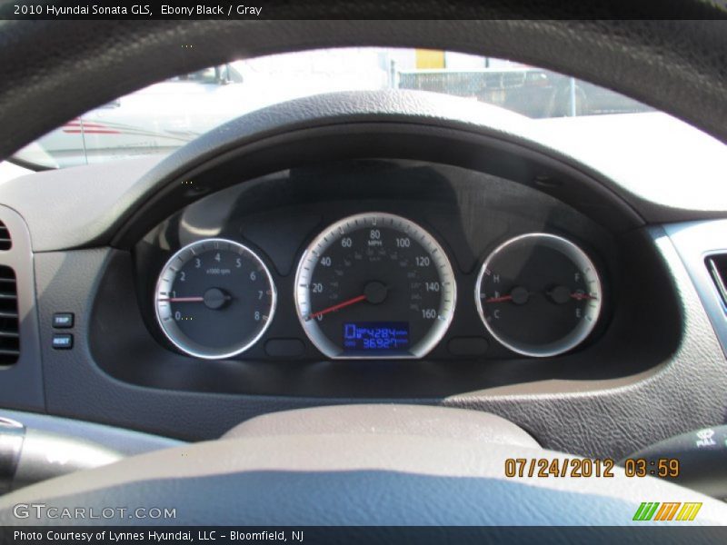 Ebony Black / Gray 2010 Hyundai Sonata GLS