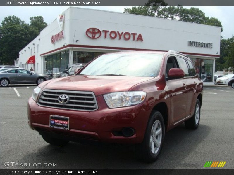 Salsa Red Pearl / Ash 2010 Toyota Highlander V6 4WD