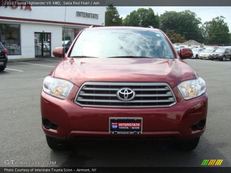 Salsa Red Pearl / Ash 2010 Toyota Highlander V6 4WD
