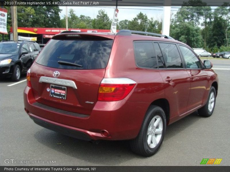 Salsa Red Pearl / Ash 2010 Toyota Highlander V6 4WD