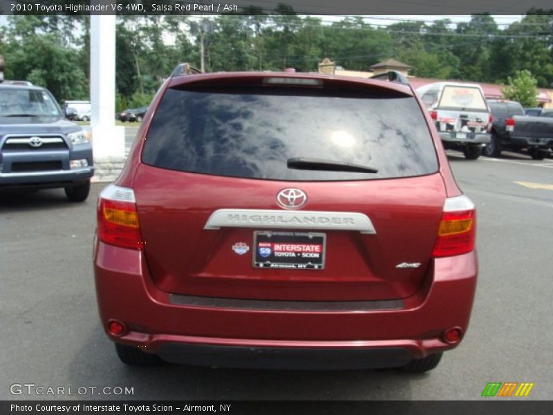 Salsa Red Pearl / Ash 2010 Toyota Highlander V6 4WD