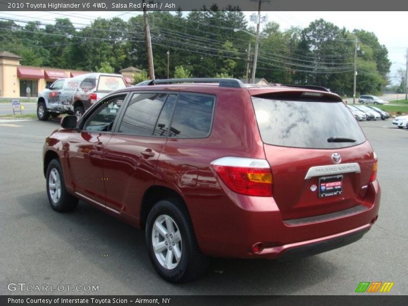 Salsa Red Pearl / Ash 2010 Toyota Highlander V6 4WD