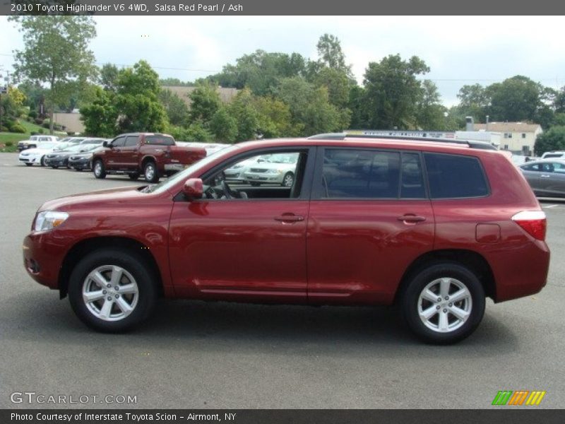 Salsa Red Pearl / Ash 2010 Toyota Highlander V6 4WD