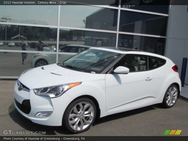 Century White / Gray 2013 Hyundai Veloster