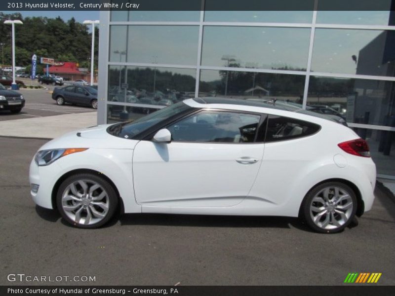 Century White / Gray 2013 Hyundai Veloster