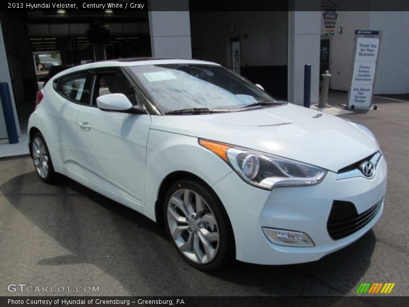 Century White / Gray 2013 Hyundai Veloster